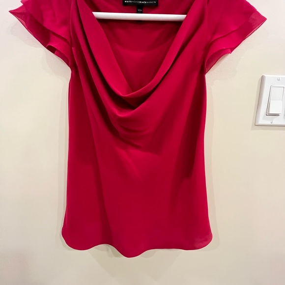 Fuchsia Ruffled Sleeve Top - Picture 1 of 3